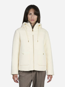 Giacca reversibile Singa beige - indossato, vista frontale