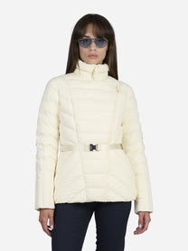 Piumino leggero Eshe bianco - indossato, vista frontale