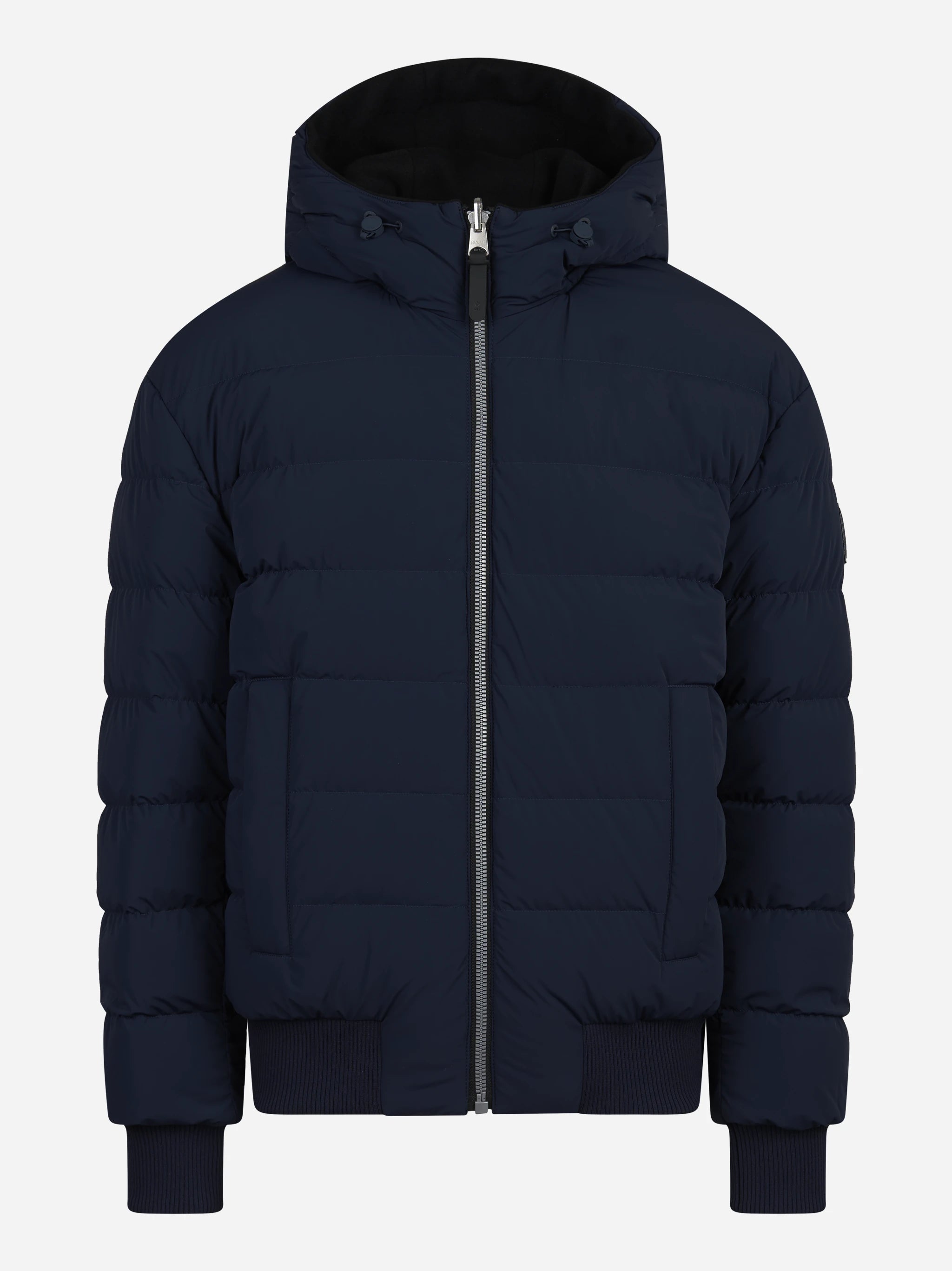 Piumino reversibile Niko in lana nero e blu - dettaglio prodotto