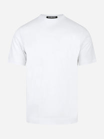 T-shirt Ossigeno in cotone stretch bianca - vista frontale