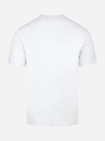 T-shirt Ossigeno in cotone stretch bianca - vista posteriore