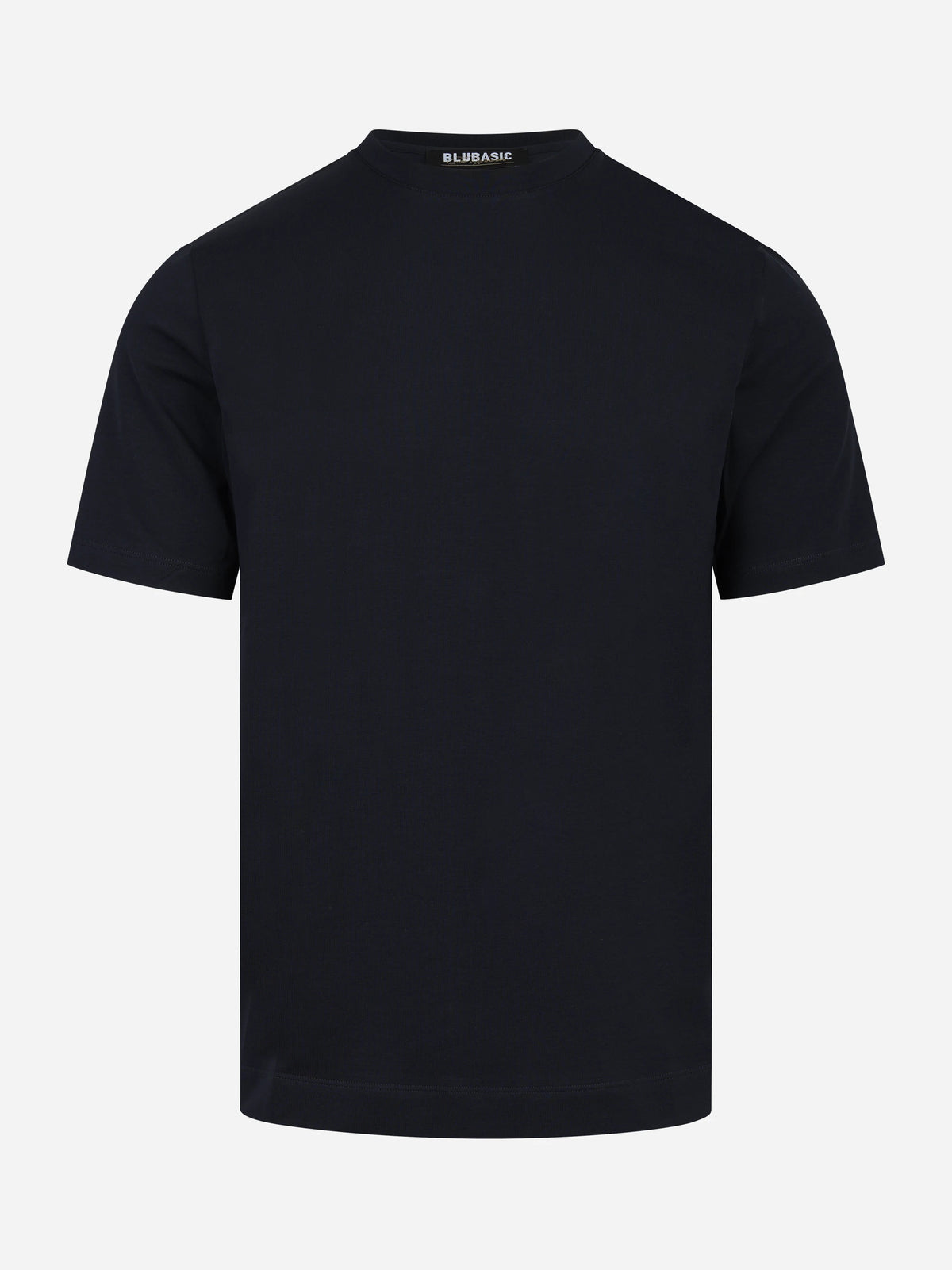 T-shirt Ossigeno in cotone stretch blu - vista frontale