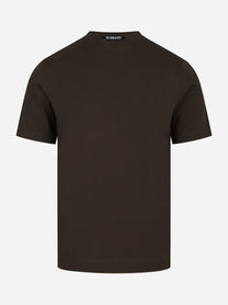 T-shirt Ossigeno in cotone stretch testa di moro - vista frontale