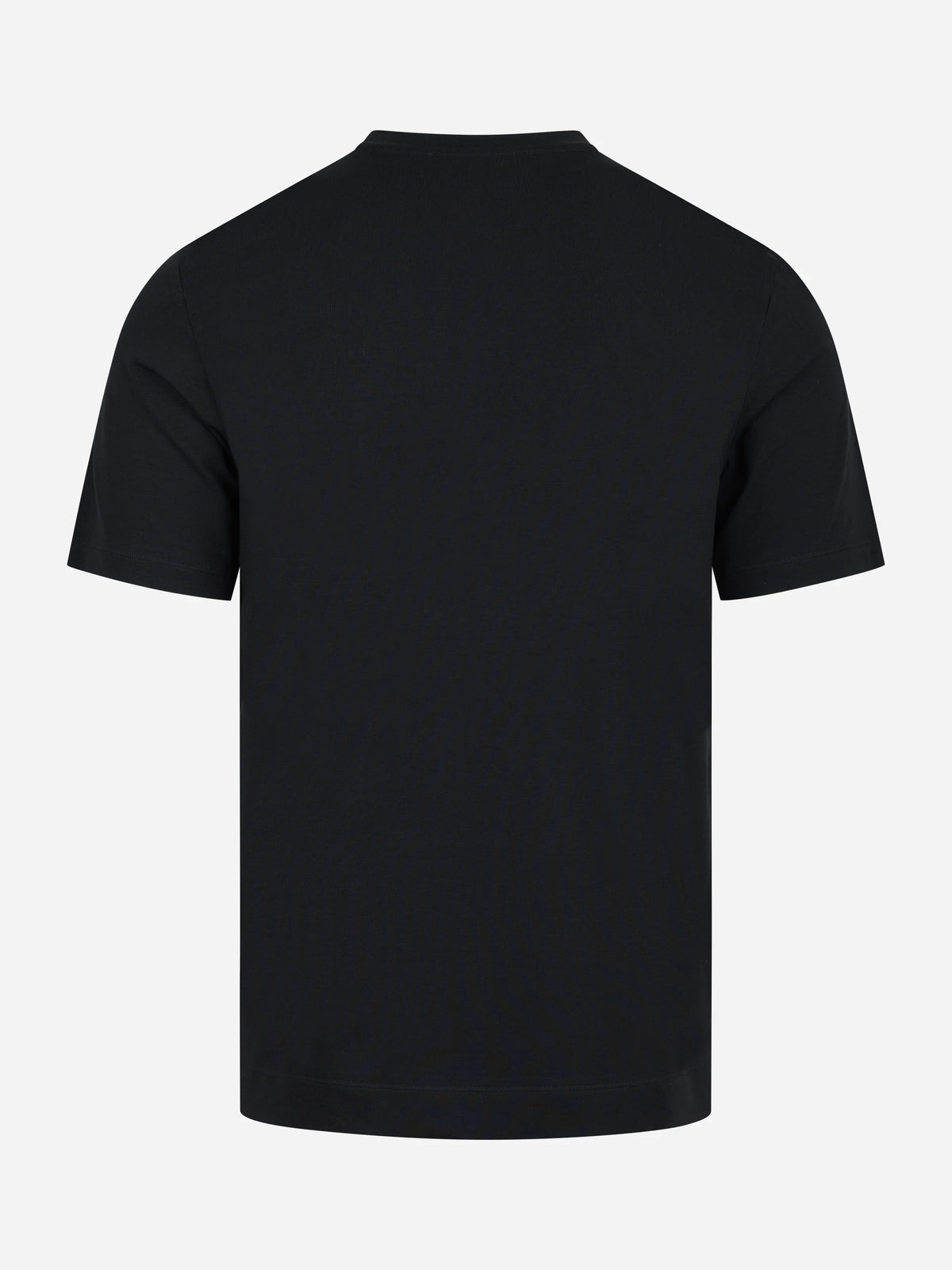 T-shirt Ossigeno in cotone stretch nera - vista posteriore