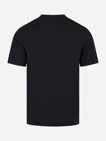 T-shirt Ossigeno in cotone stretch nera - vista posteriore