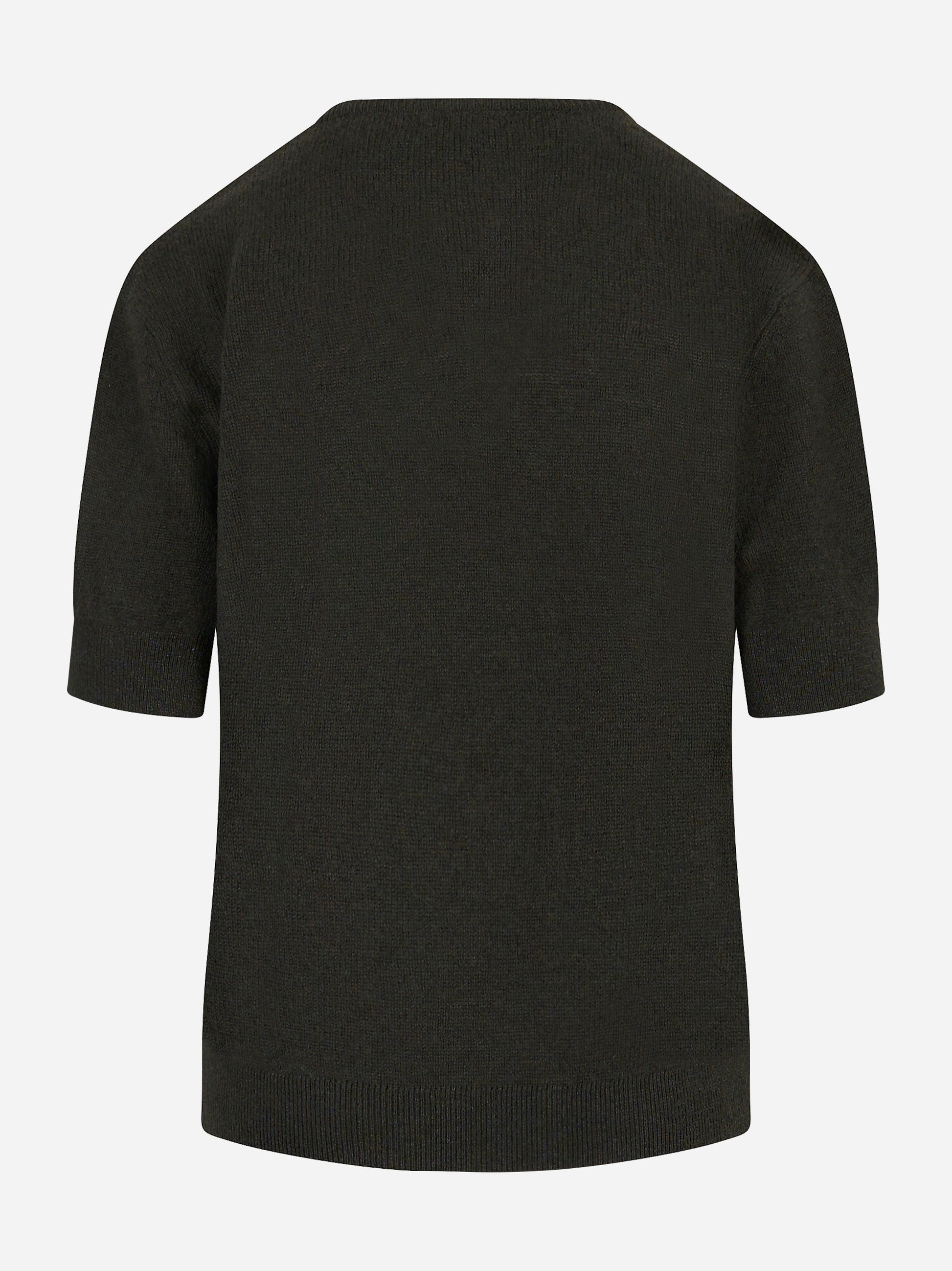 Maglia in cashmere a righe marrone e beige con maniche lunghe Universel Sport Chic vista posteriore