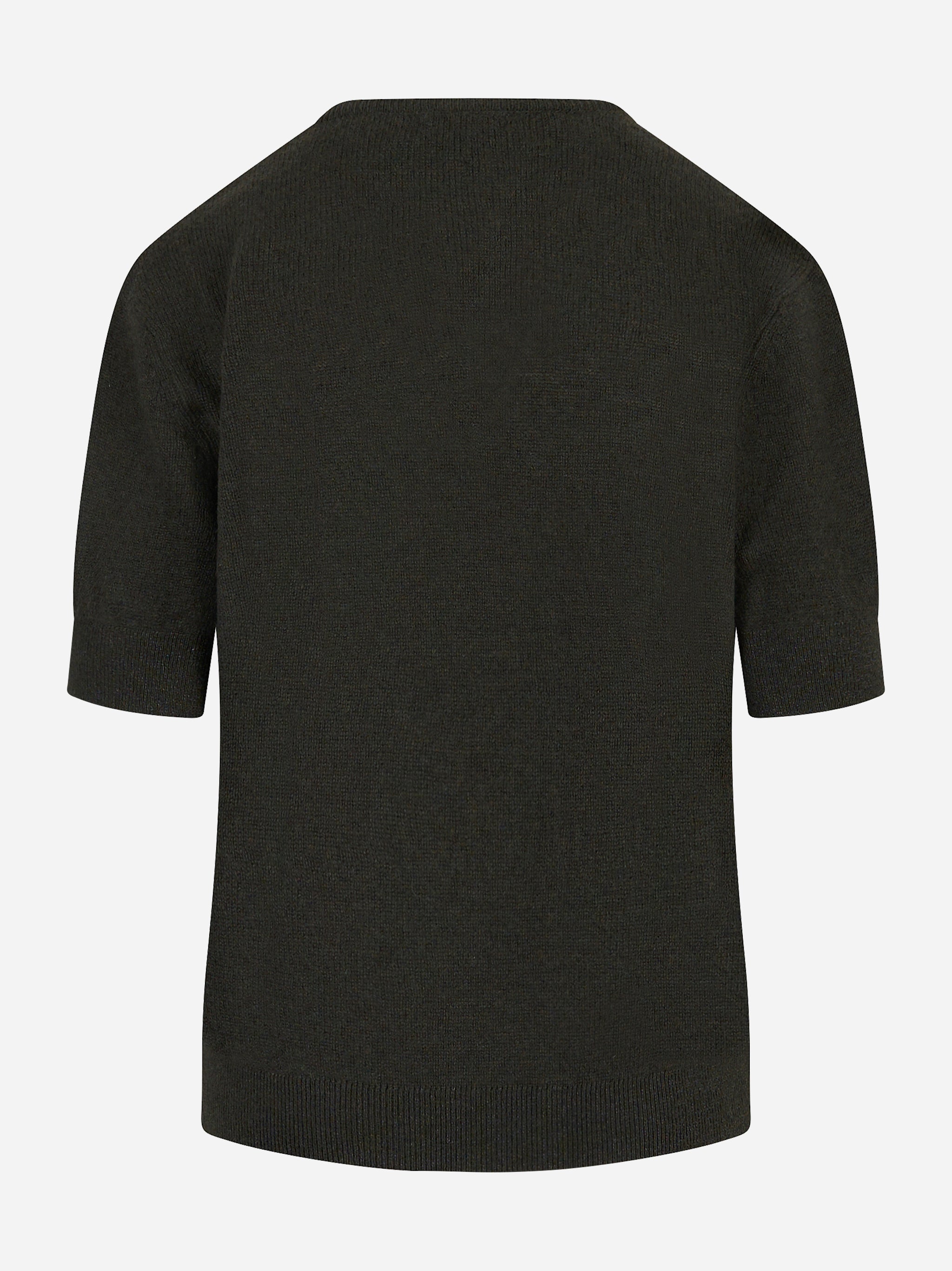 Maglia in cashmere a righe marrone e beige con maniche lunghe Universel Sport Chic vista posteriore