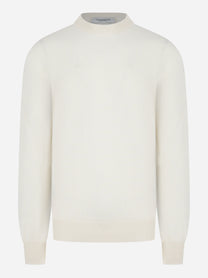 T-shirt grigia in cotone con logo sul retro Dondup uomo - fronte