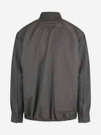 Giacca Formula con zip in lana marrone - vista posteriore
