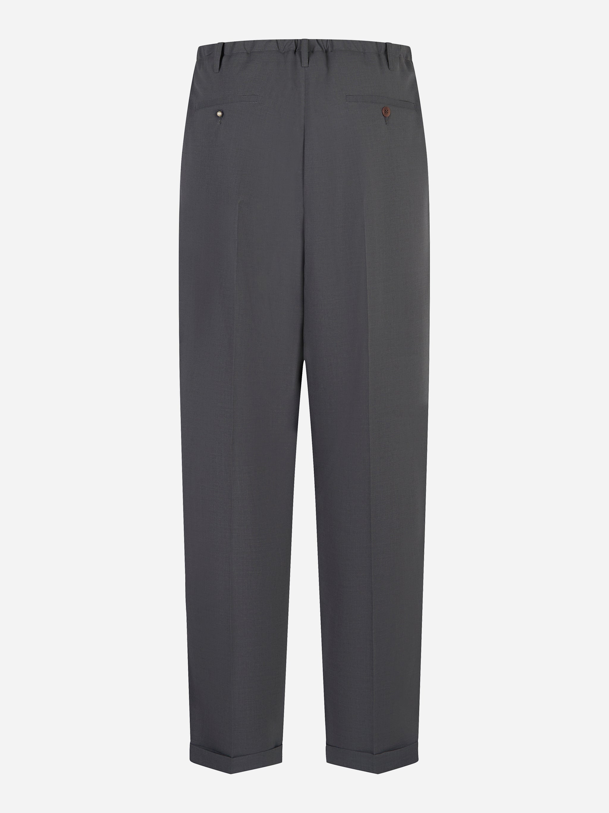 Pantalone Magliano People's ampio grigio uomo vista posteriore