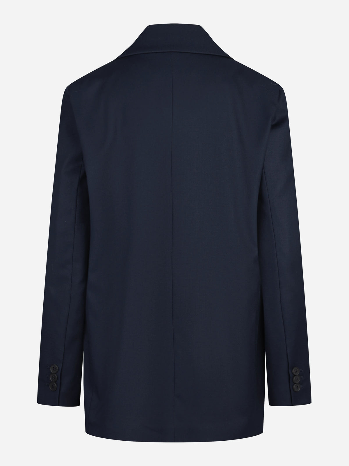 Blazer monopetto oversize blu - vista posteriore