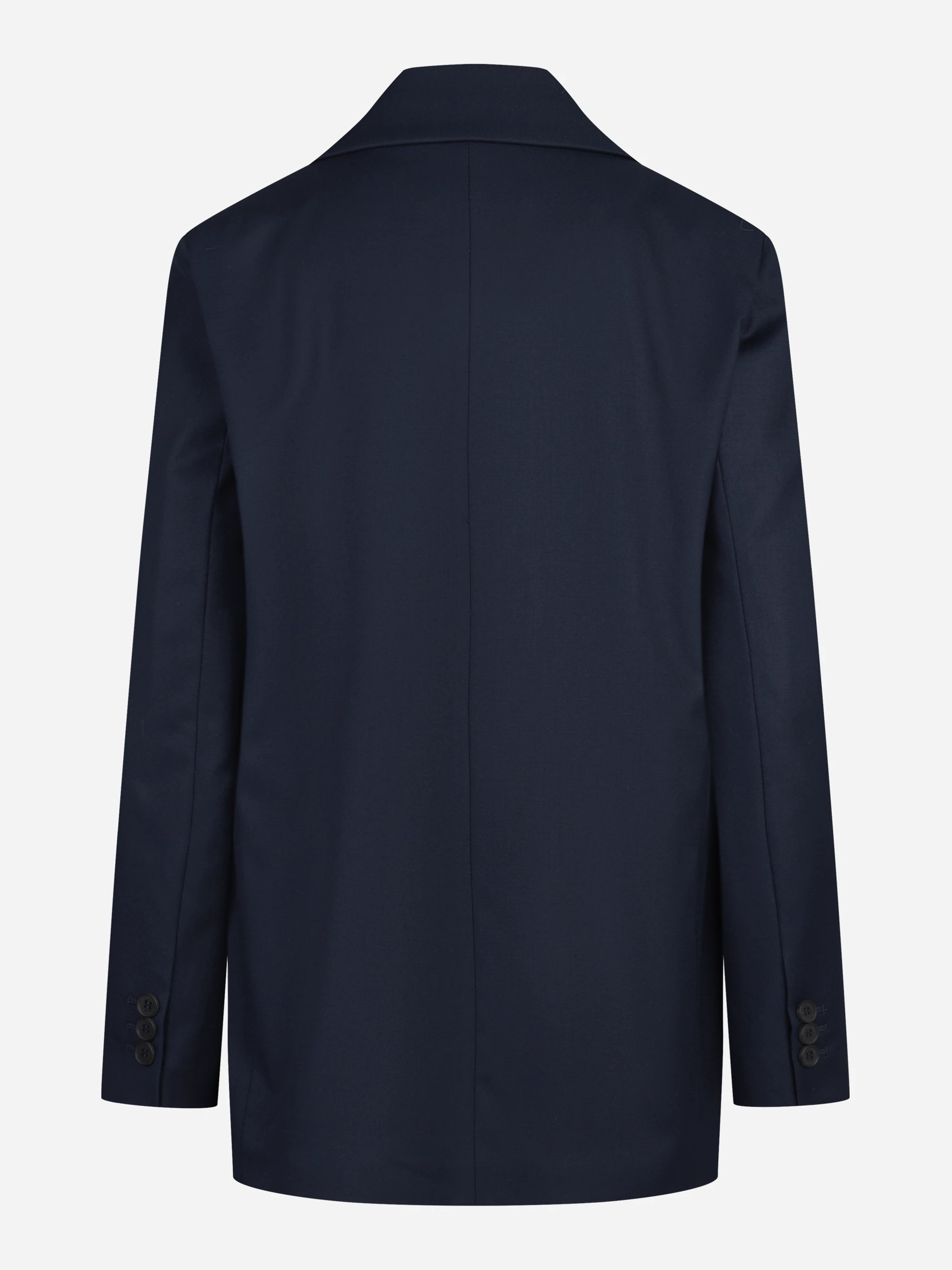 Blazer monopetto oversize blu - vista posteriore