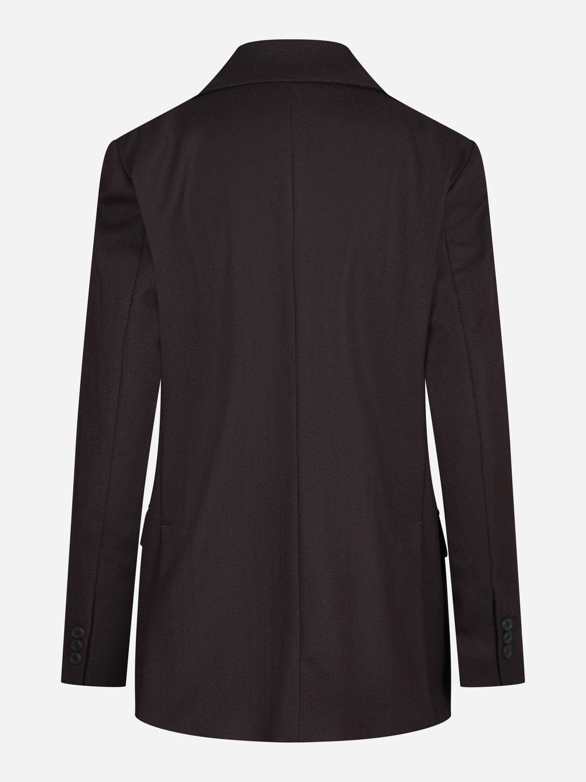 Blazer doppiopetto oversize bordeaux - vista posteriore