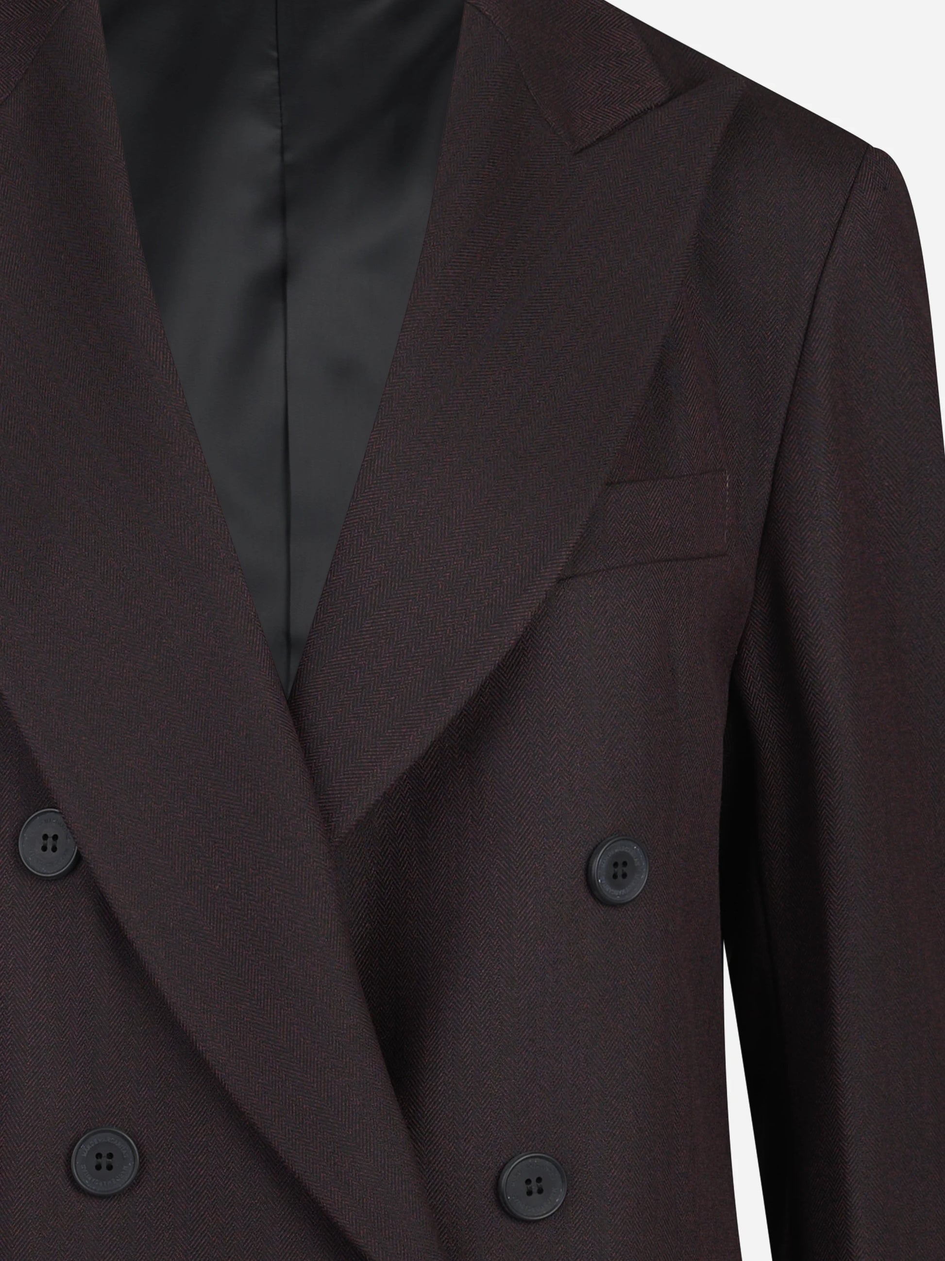 Blazer doppiopetto oversize bordeaux - dettaglio del prodotto