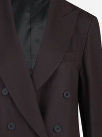 Blazer doppiopetto oversize bordeaux - dettaglio del prodotto