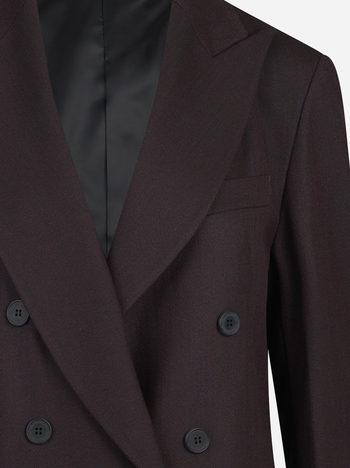 Blazer doppiopetto oversize bordeaux - dettaglio del prodotto