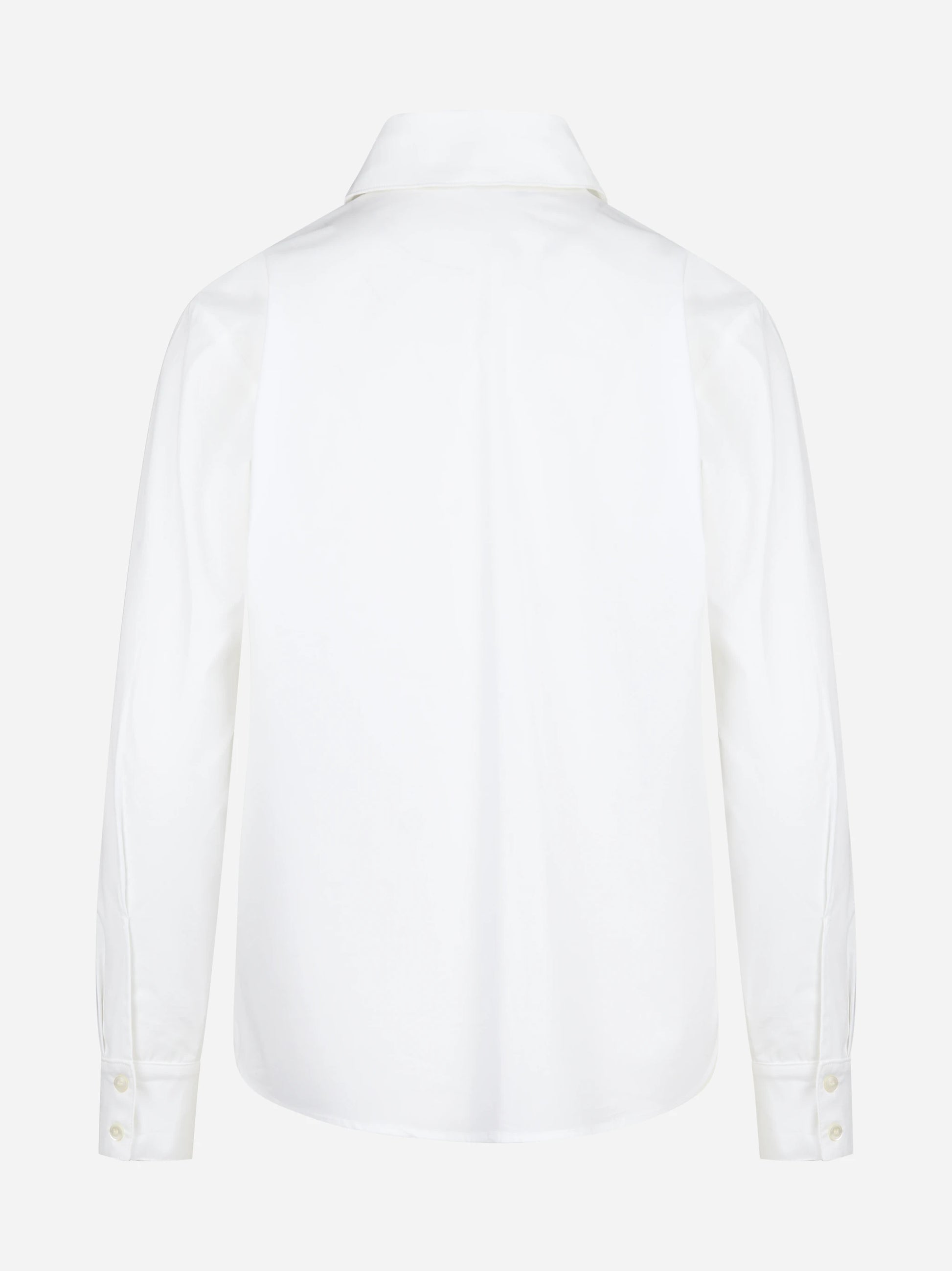 Camicia oversize in cotone bianca - vista posteriore