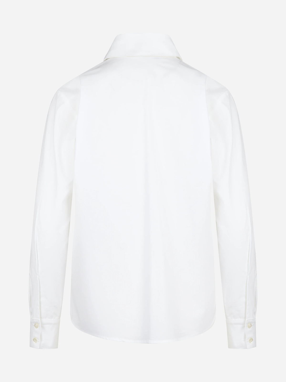 Camicia oversize in cotone bianca - vista posteriore
