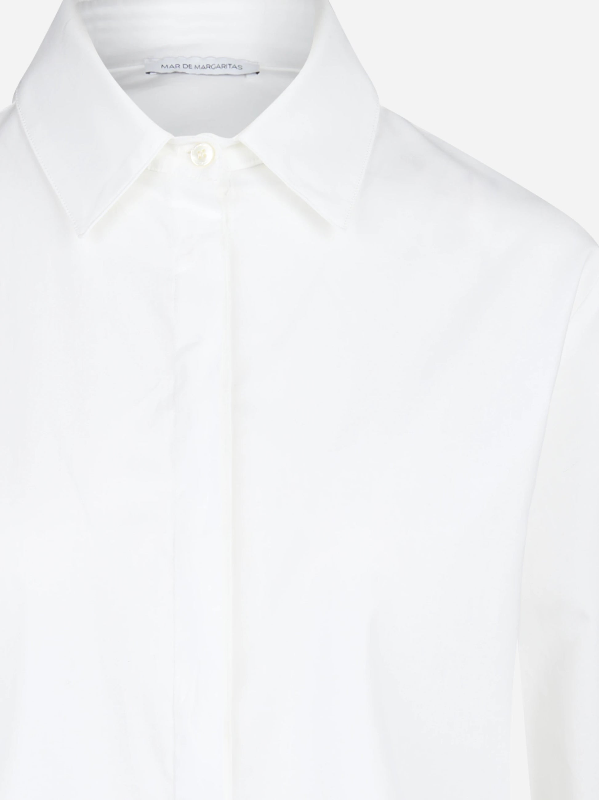 Camicia oversize in cotone bianca - dettaglio del prodotto
