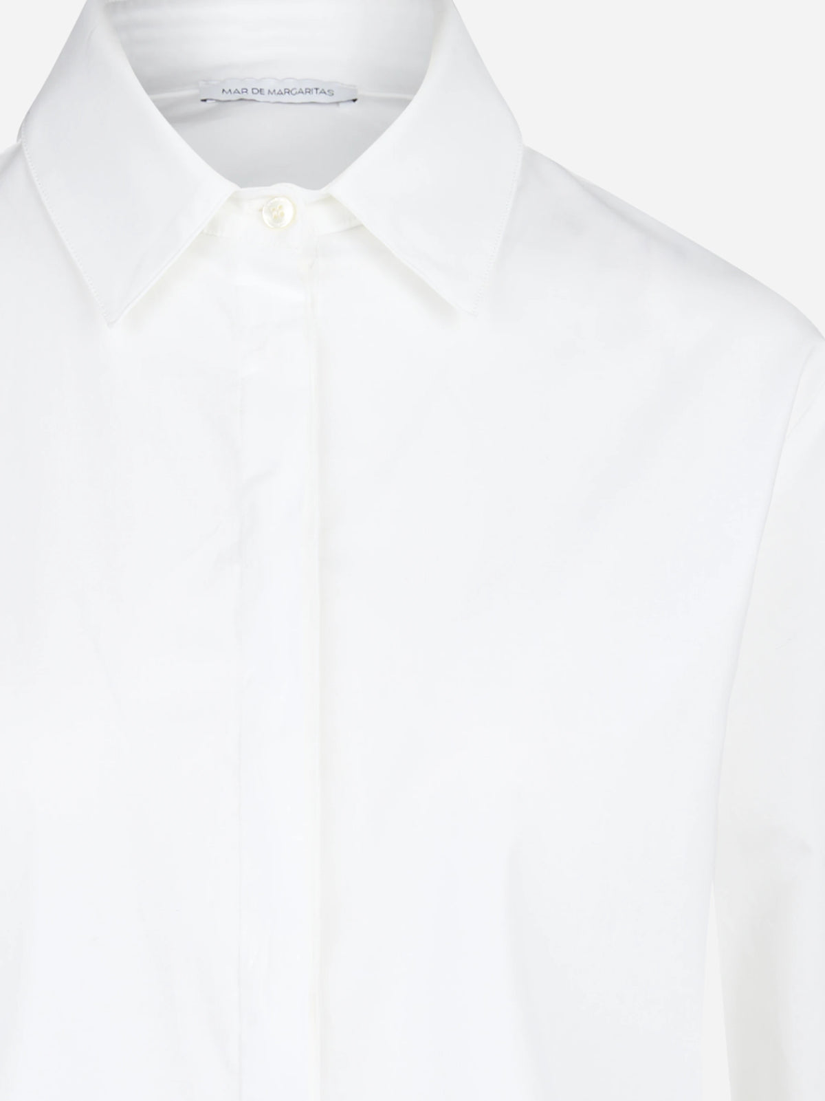 Camicia oversize in cotone bianca - dettaglio del prodotto