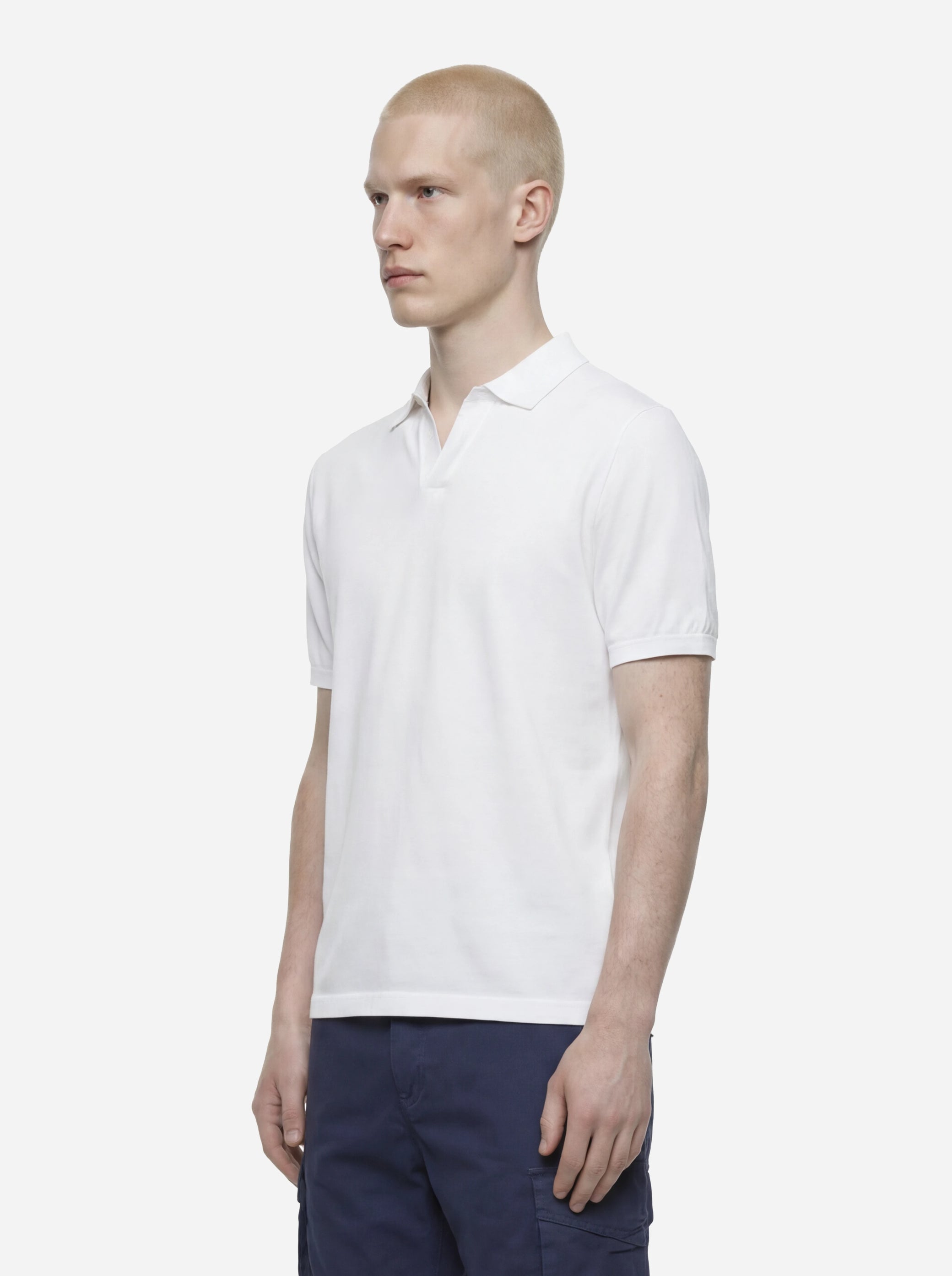 Polo skipper Sloan in cotone bianco