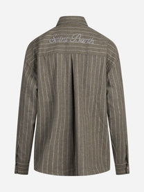 Camicia Gigy Flannel gessata marrone - vista posteriore