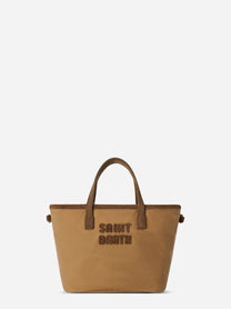 Borsa City Bag Mini Wax beige - vista laterale