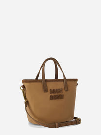 Borsa City Bag Mini Wax beige - vista frontale
