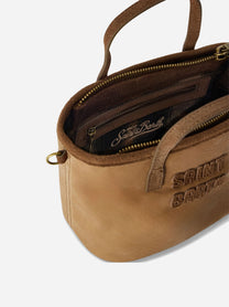 Borsa City Bag Mini Wax beige - dettaglio prodotto