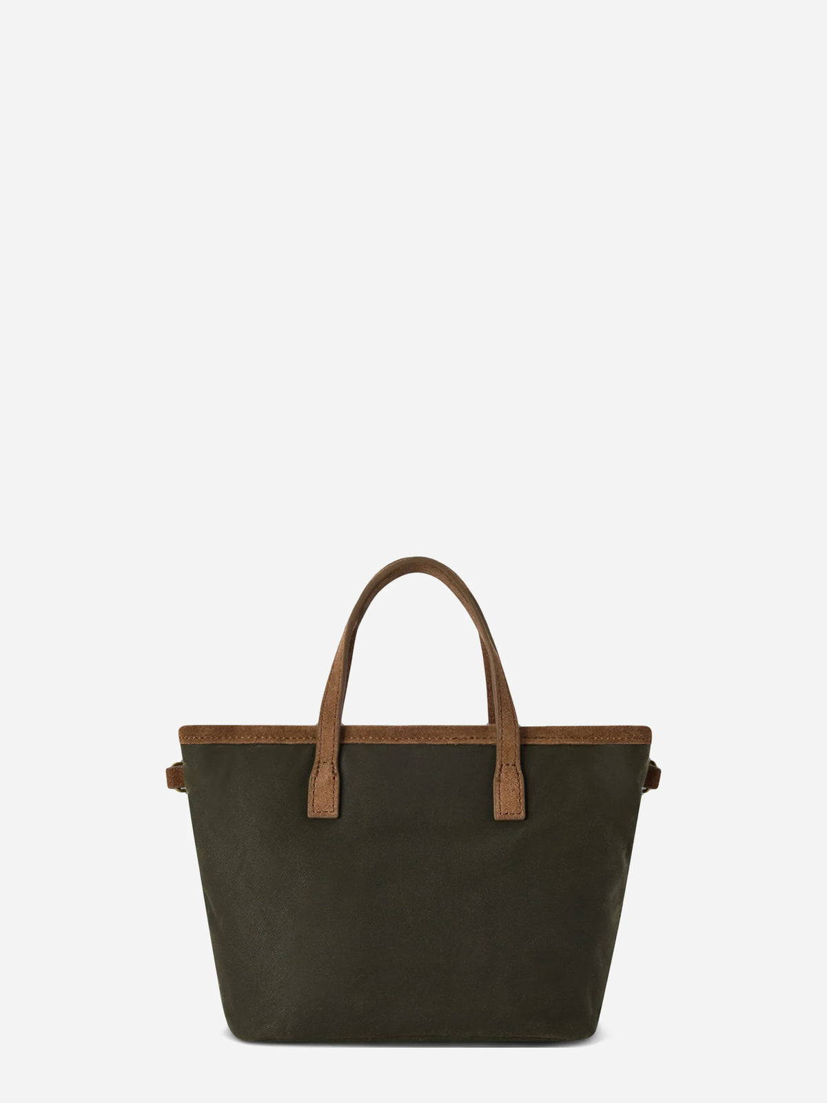 Borsa City Bag Mini Wax verde militare - vista posteriore