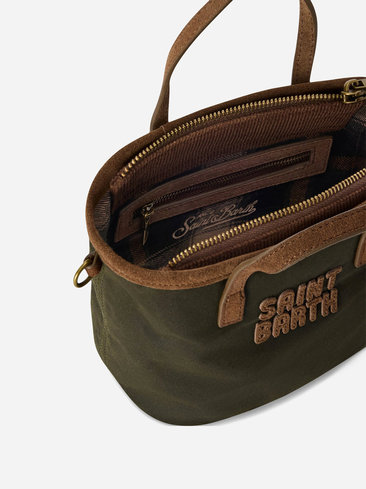 Borsa City Bag Mini Wax verde militare - dettaglio prodotto