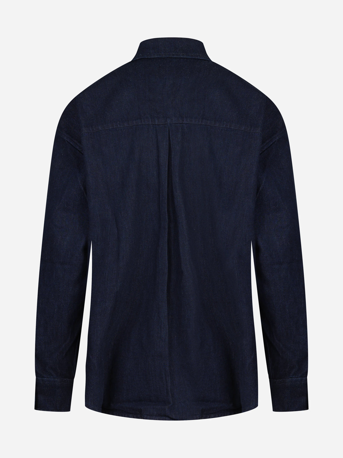 Camicia Gigy in denim con ricami blu - vista posteriore