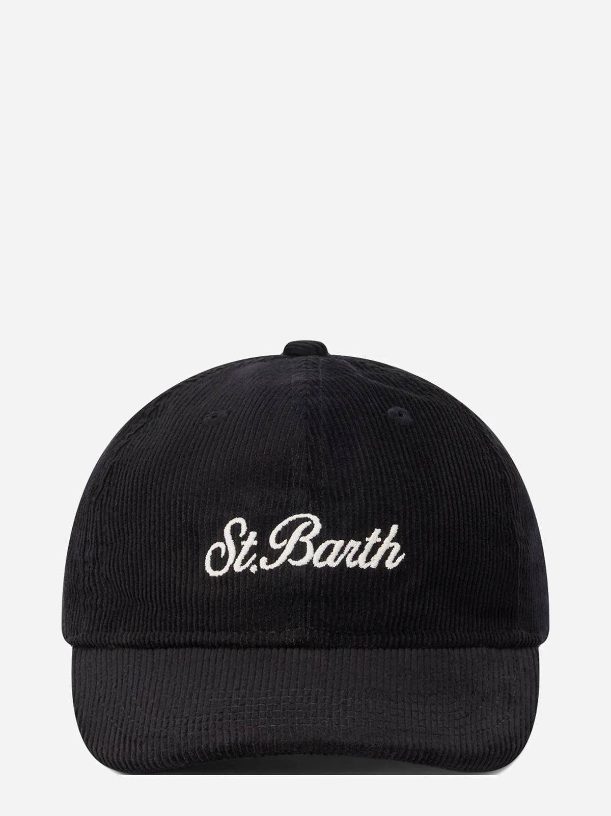 Cappello Baseball Corduroy in velluto nero - vista frontale