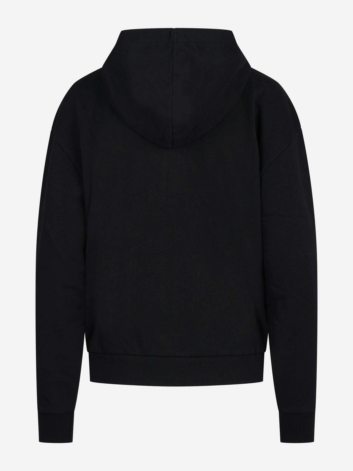 Felpa Zadie con cappuccio e zip nera - vista posteriore