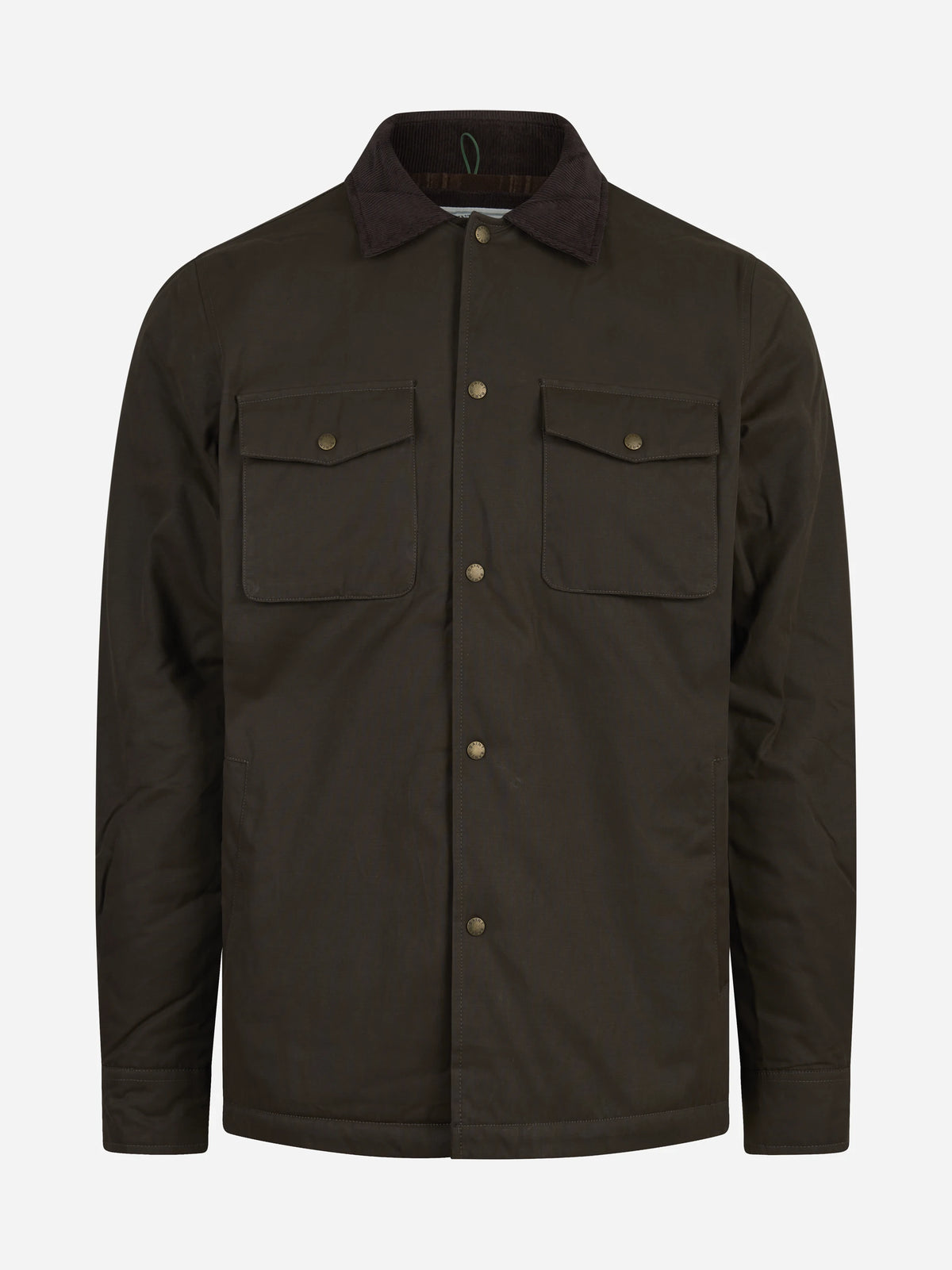 Giacca Bexley wax verde - vista frontale