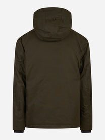 Giacca Edgar Wax con cappuccio verde - dettaglio del prodotto