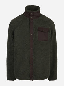 Giacca Keystone Teddy con zip verde - vista frontale