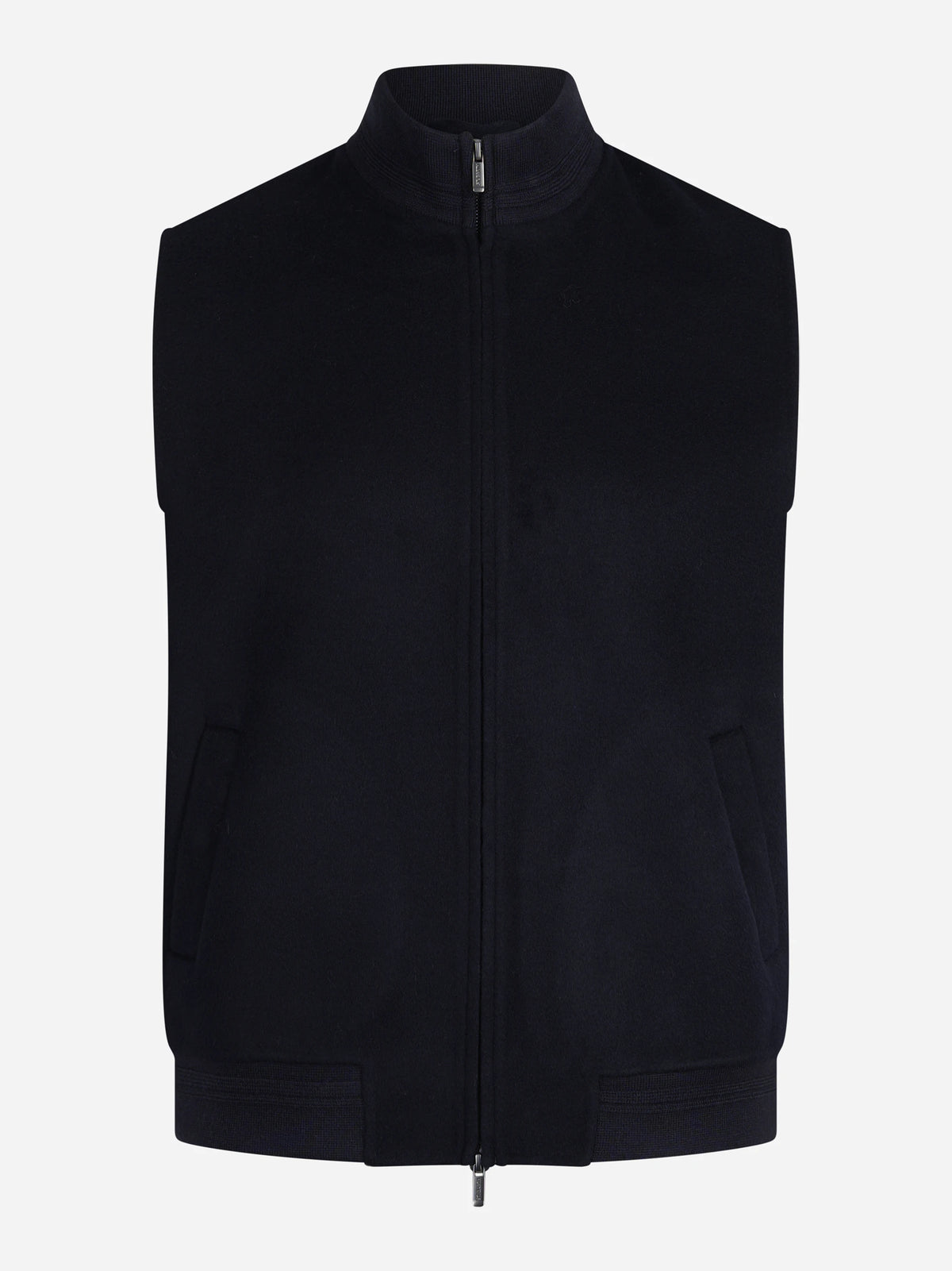 Gilet Camden in misto lana blu - vista frontale