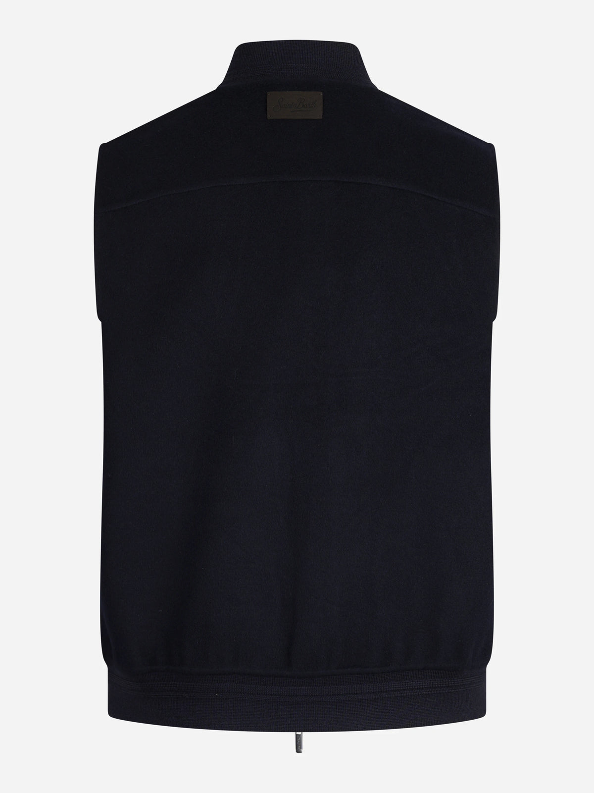 Gilet Camden in misto lana blu - vista posteriore
