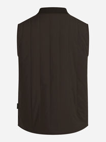 Gilet reversibile Spencer pied-de-poule marrone - vista posteriore del secondo lato