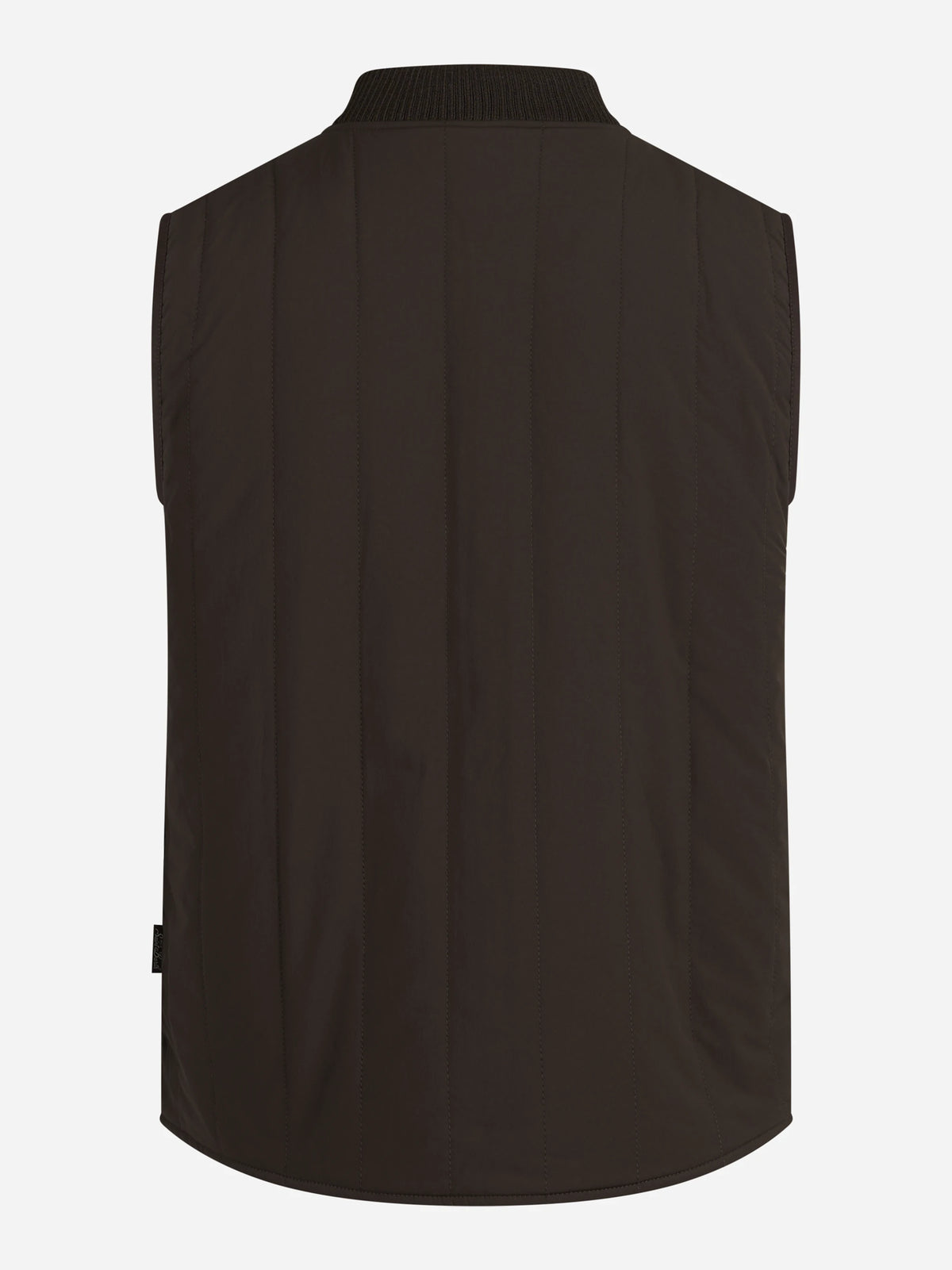 Gilet reversibile Spencer pied-de-poule marrone - vista posteriore del secondo lato