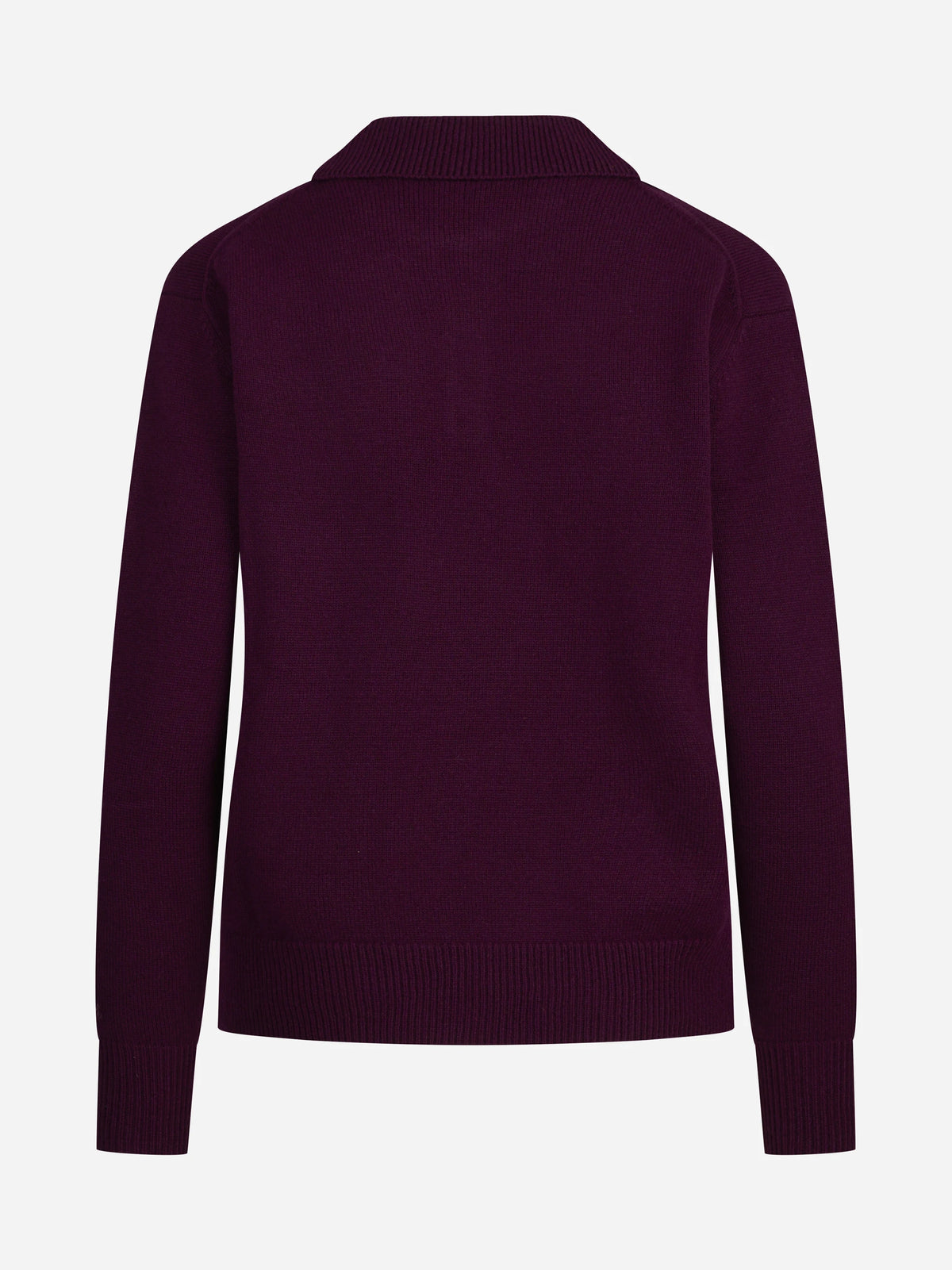 Polo Eze in lana viola - vista posteriore