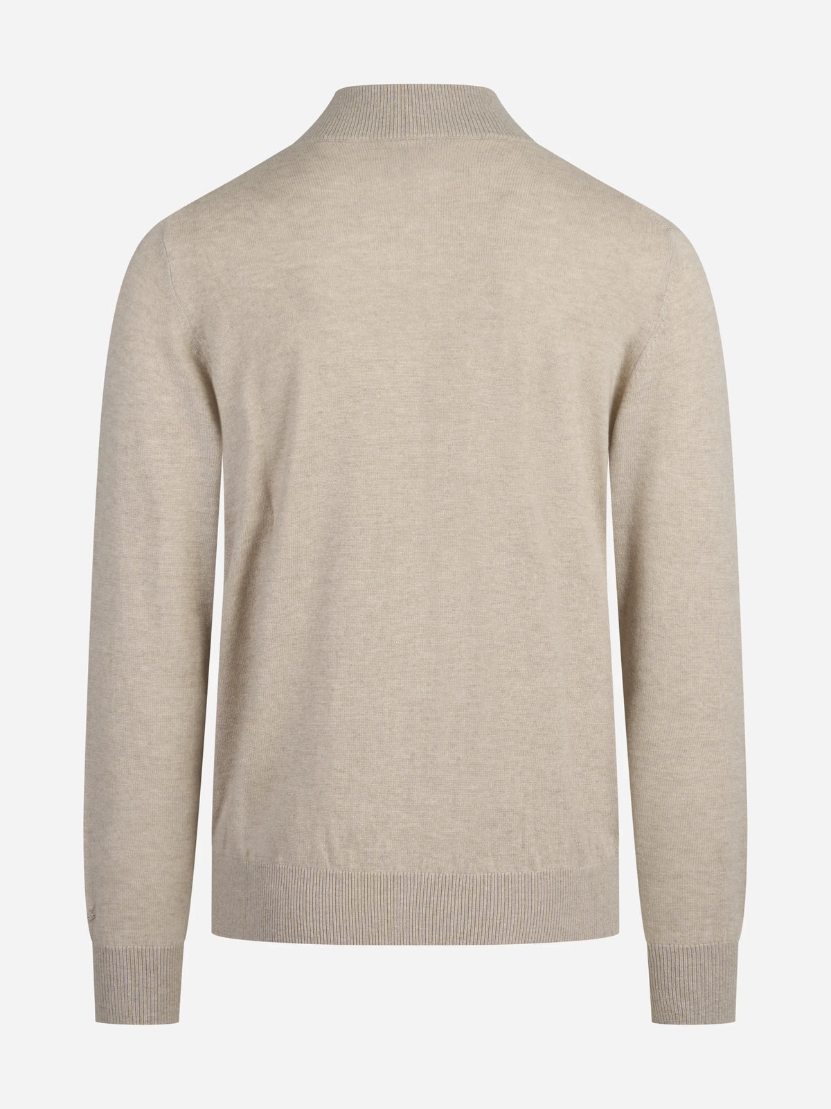 Cardigan Grant in lana e cashmere beige - vista posteriore
