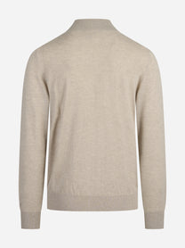 Cardigan Grant in lana e cashmere beige - vista posteriore