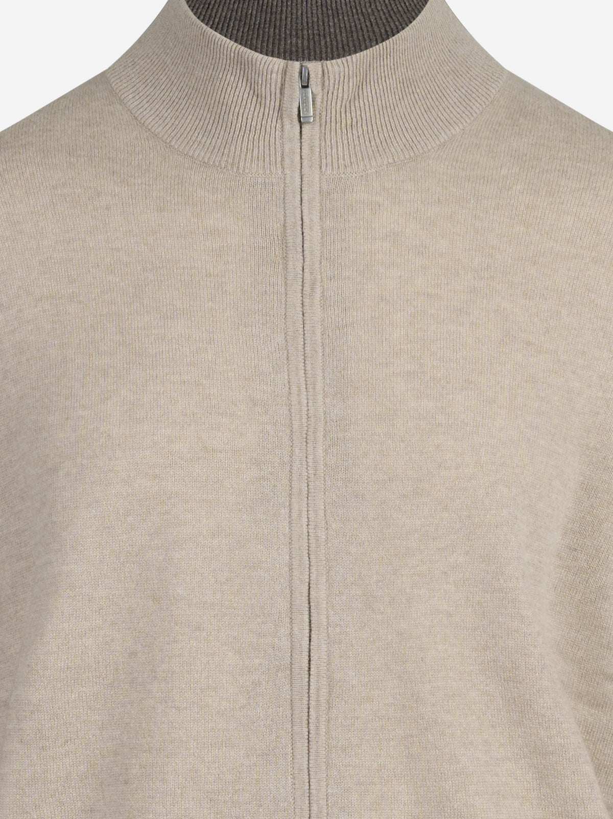 Cardigan Grant in lana e cashmere beige - dettaglio del prodotto