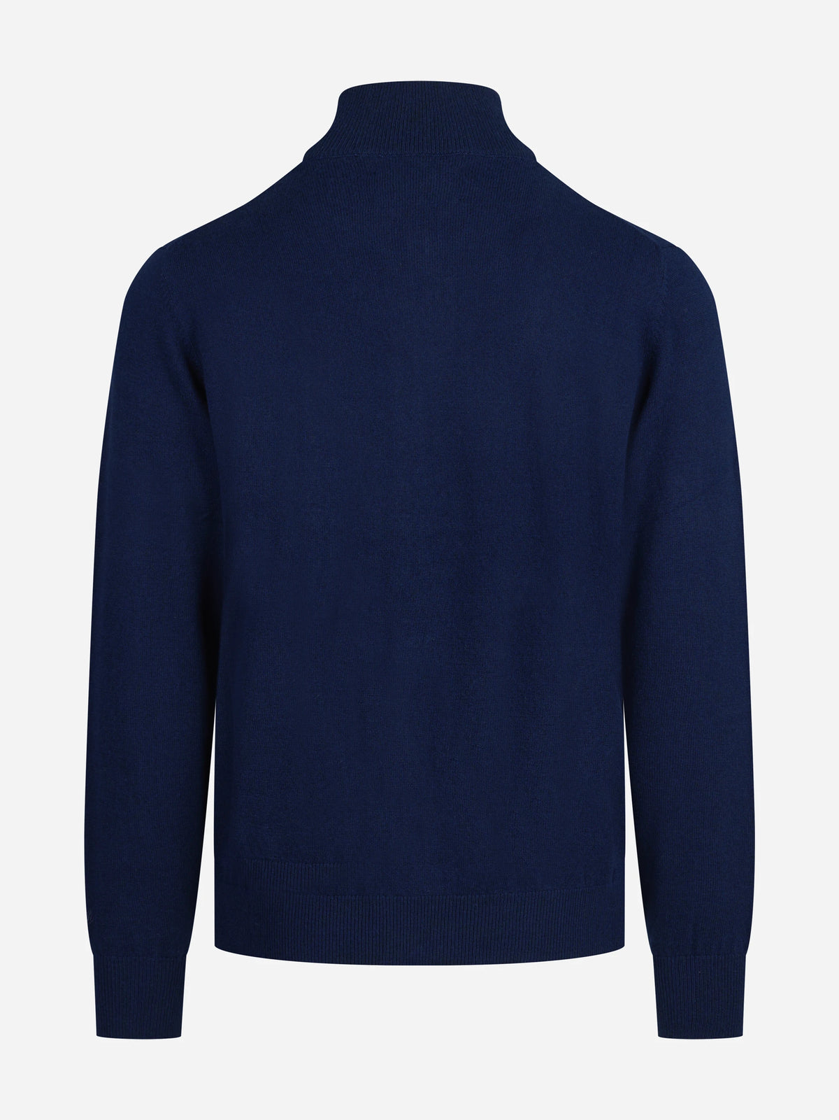 Cardigan Grant in lana e cashmere blu - vista posteriore