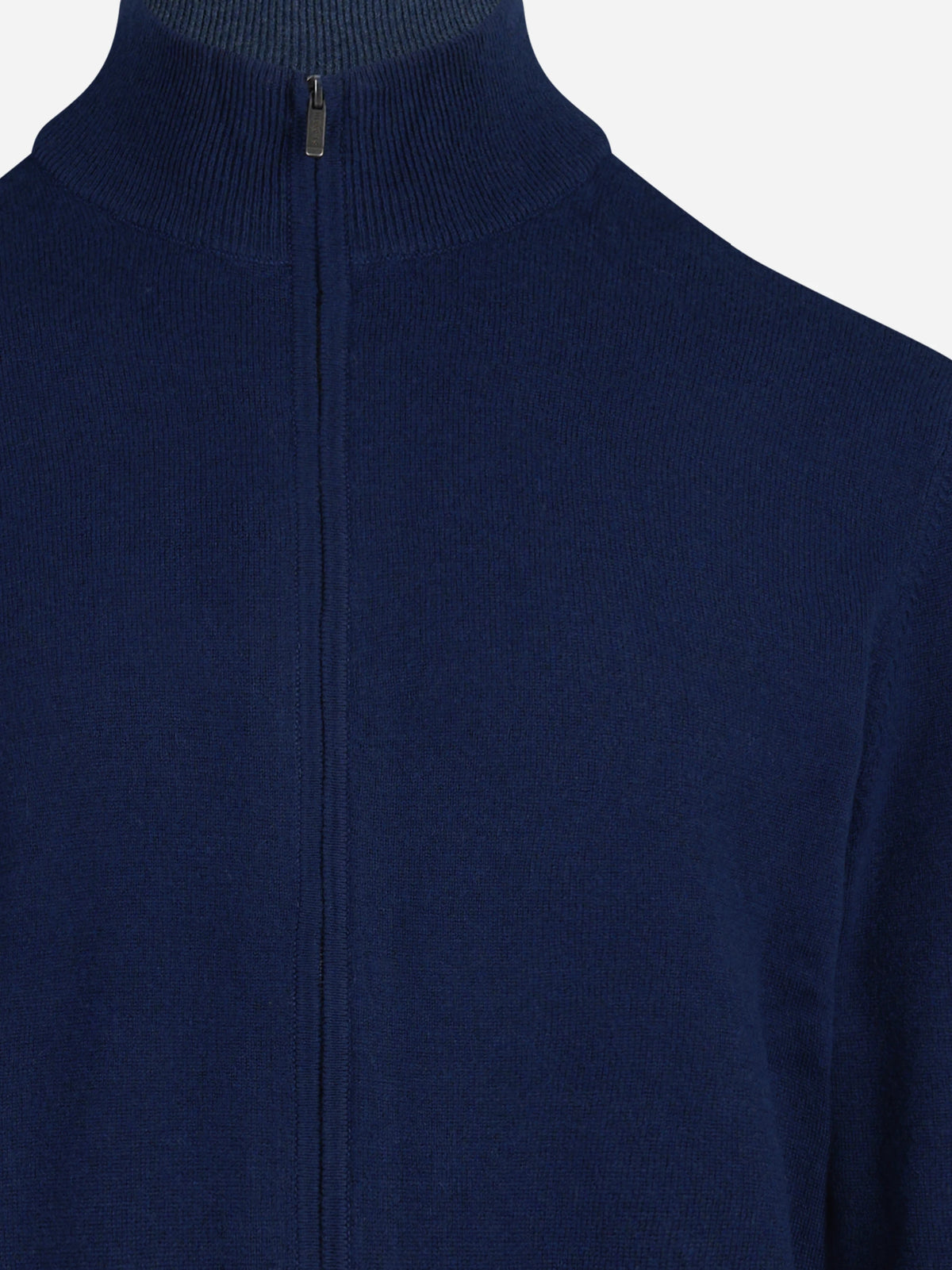 Cardigan Grant in lana e cashmere blu - dettaglio del prodotto