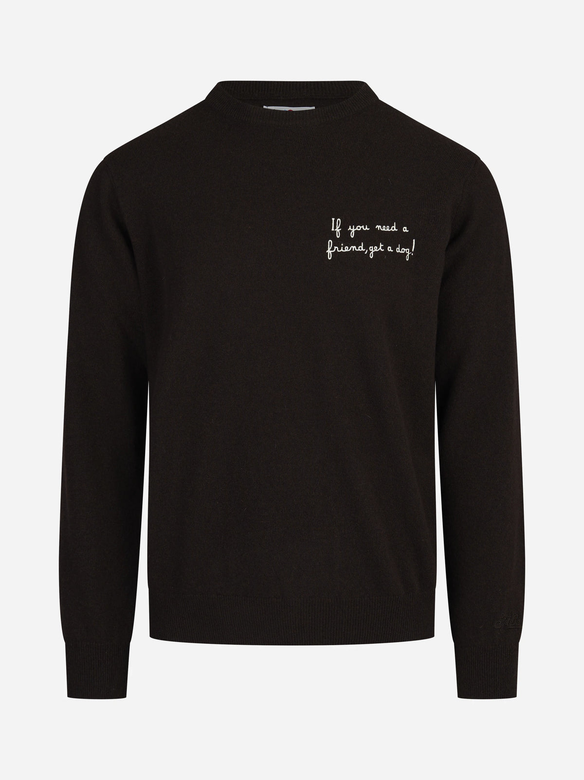Maglia Heron Light con ricamo marrone - vista frontale