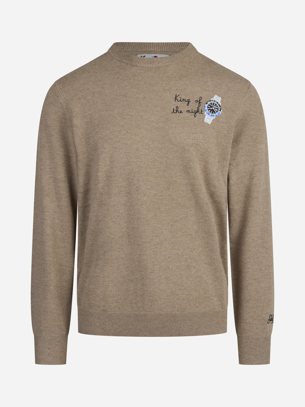 Maglia Heron Light con ricamo beige - vista frontale