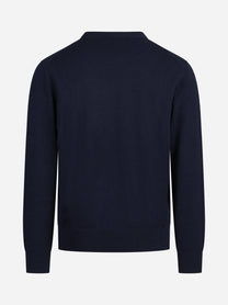 Maglia Heron con ricamo blu - vista posteriore